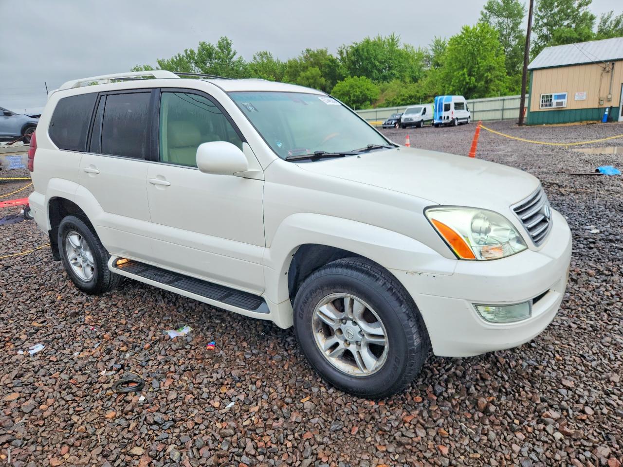 2004 Lexus Gx 470 White vin: JTJBT20X640032396
