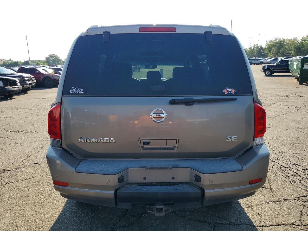 2008 Nissan Armada Se Gray vin: 5N1AA08CX8N611471