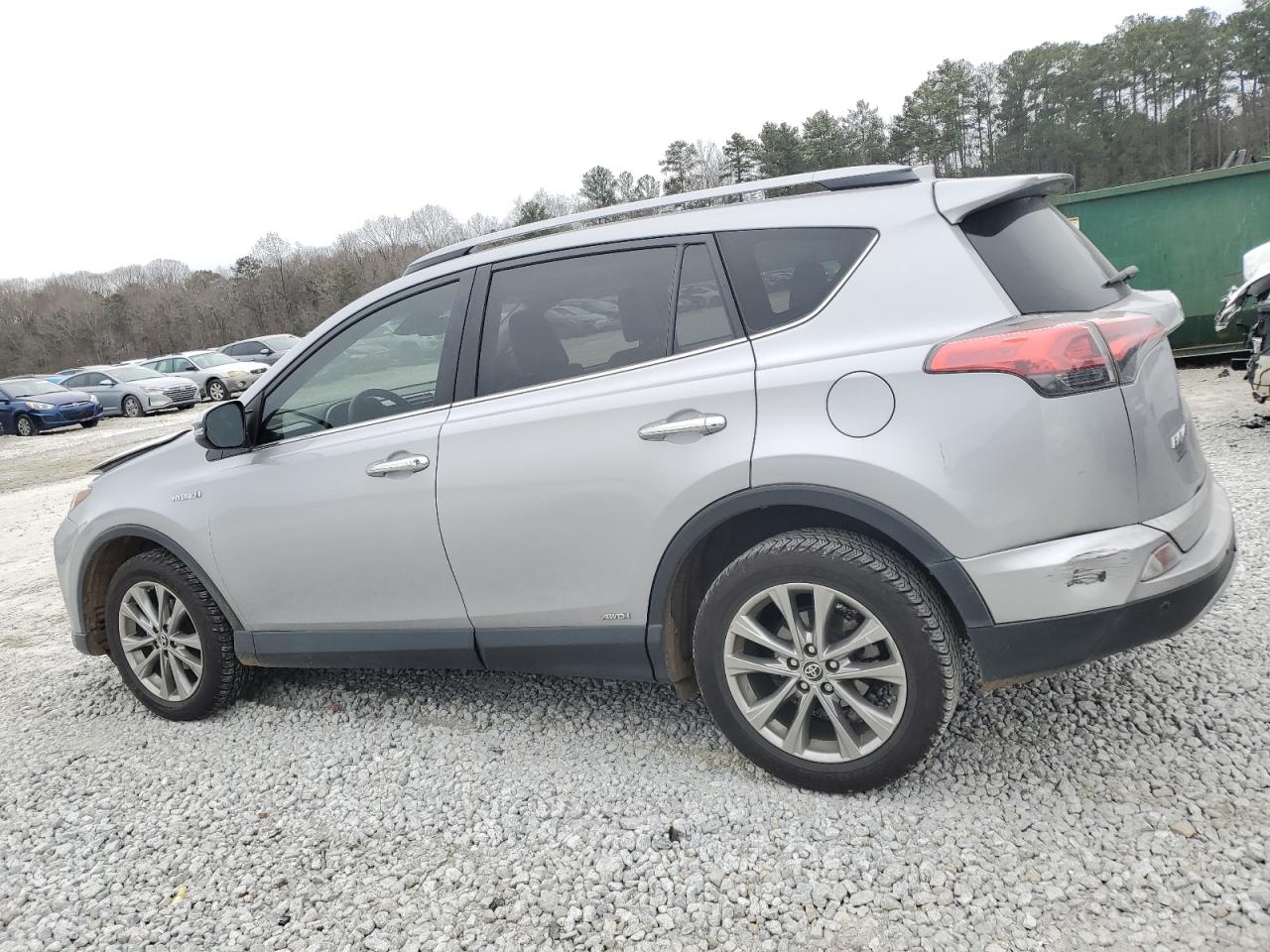 2017 Toyota Rav4 Hv Limited Silver vin: JTMDJREV6HD144499