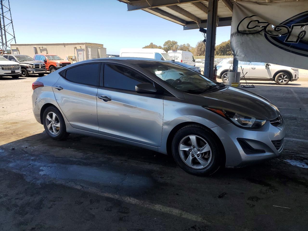 2015 Hyundai Elantra Se Gray vin: 5NPDH4AE7FH549301