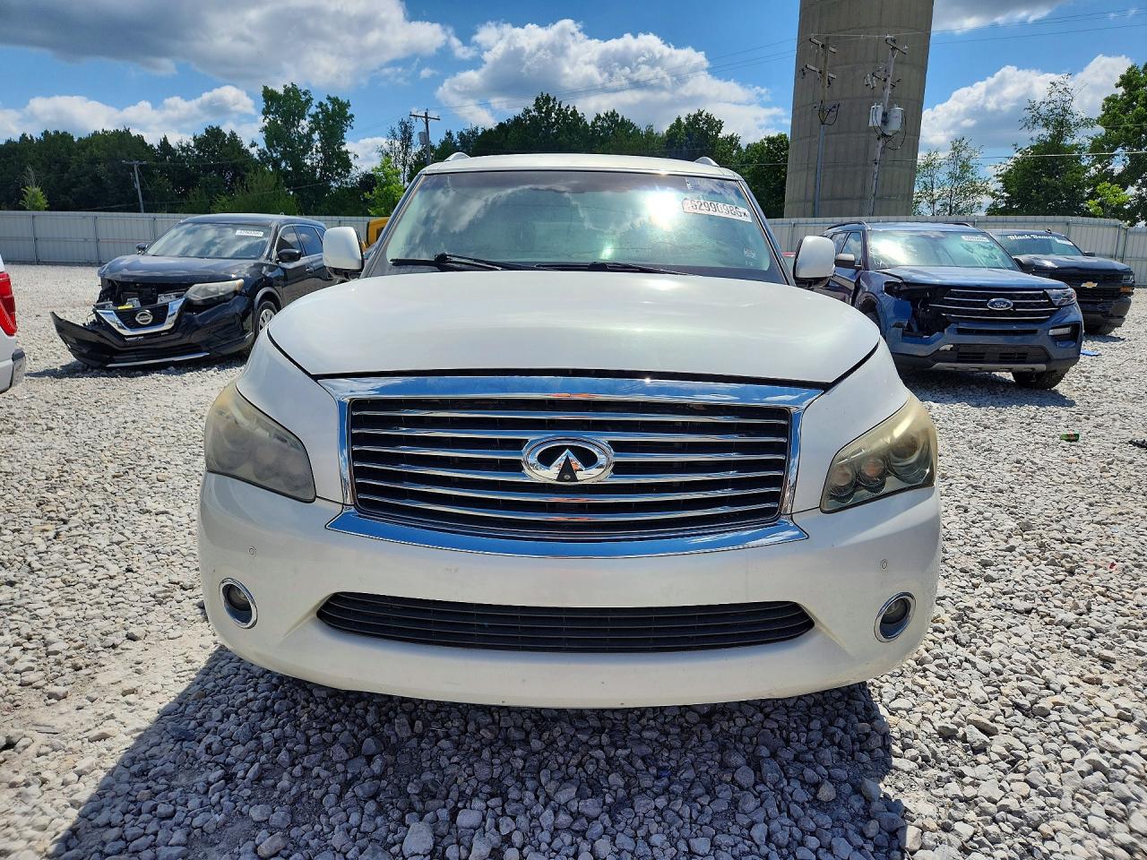 2011 Infiniti Qx56 Base White vin: JN8AZ2NE6B9004602