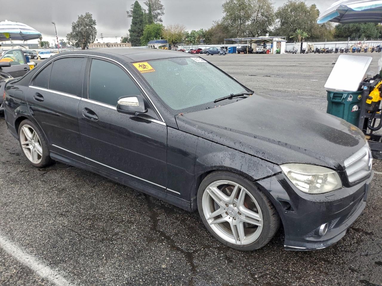 2009 Mercedes-benz C 350 Black vin: WDDGF56X09R056663