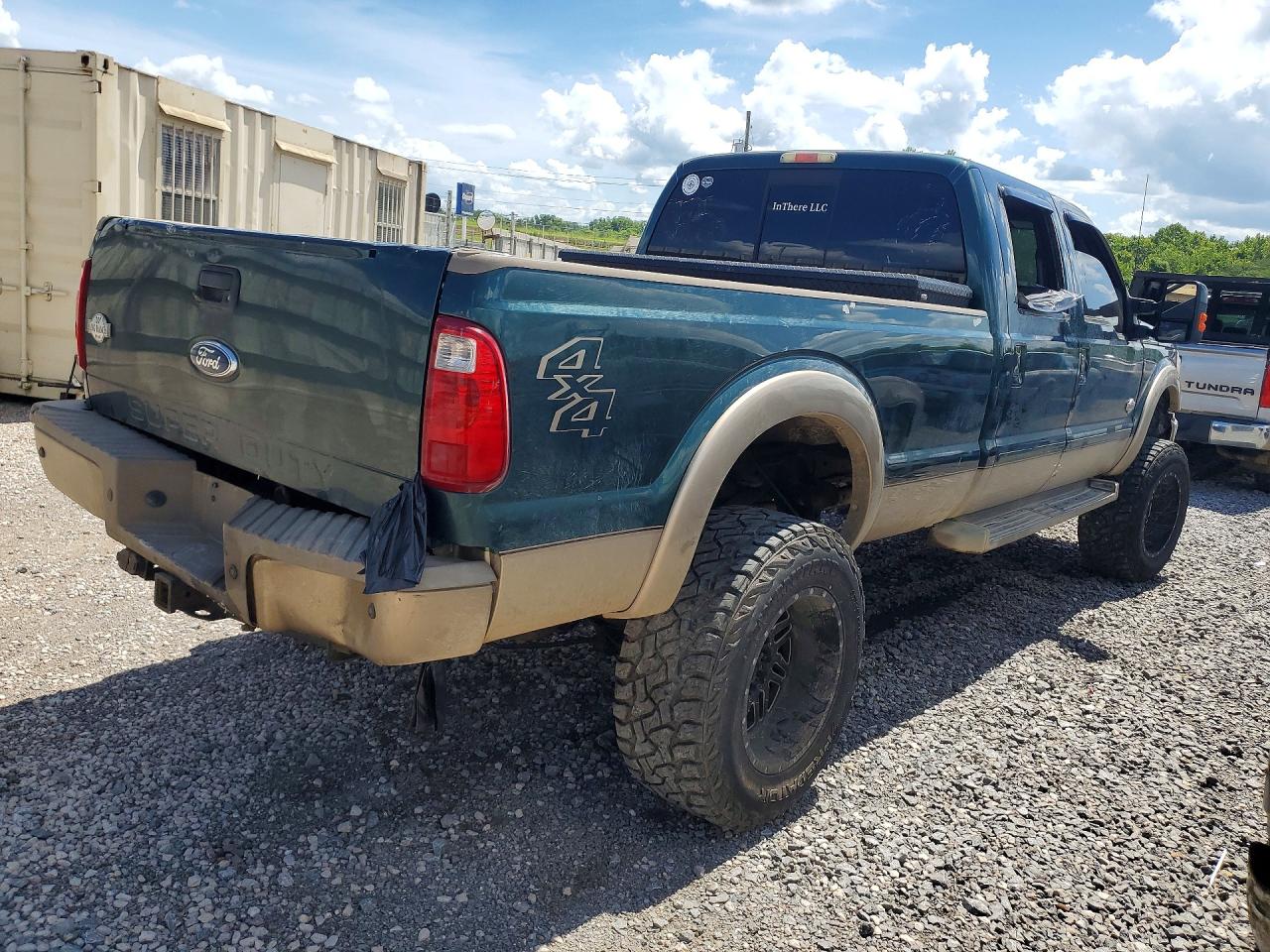 2011 Ford F350 Super Duty Green vin: 1FT8W3BT7BEA72376