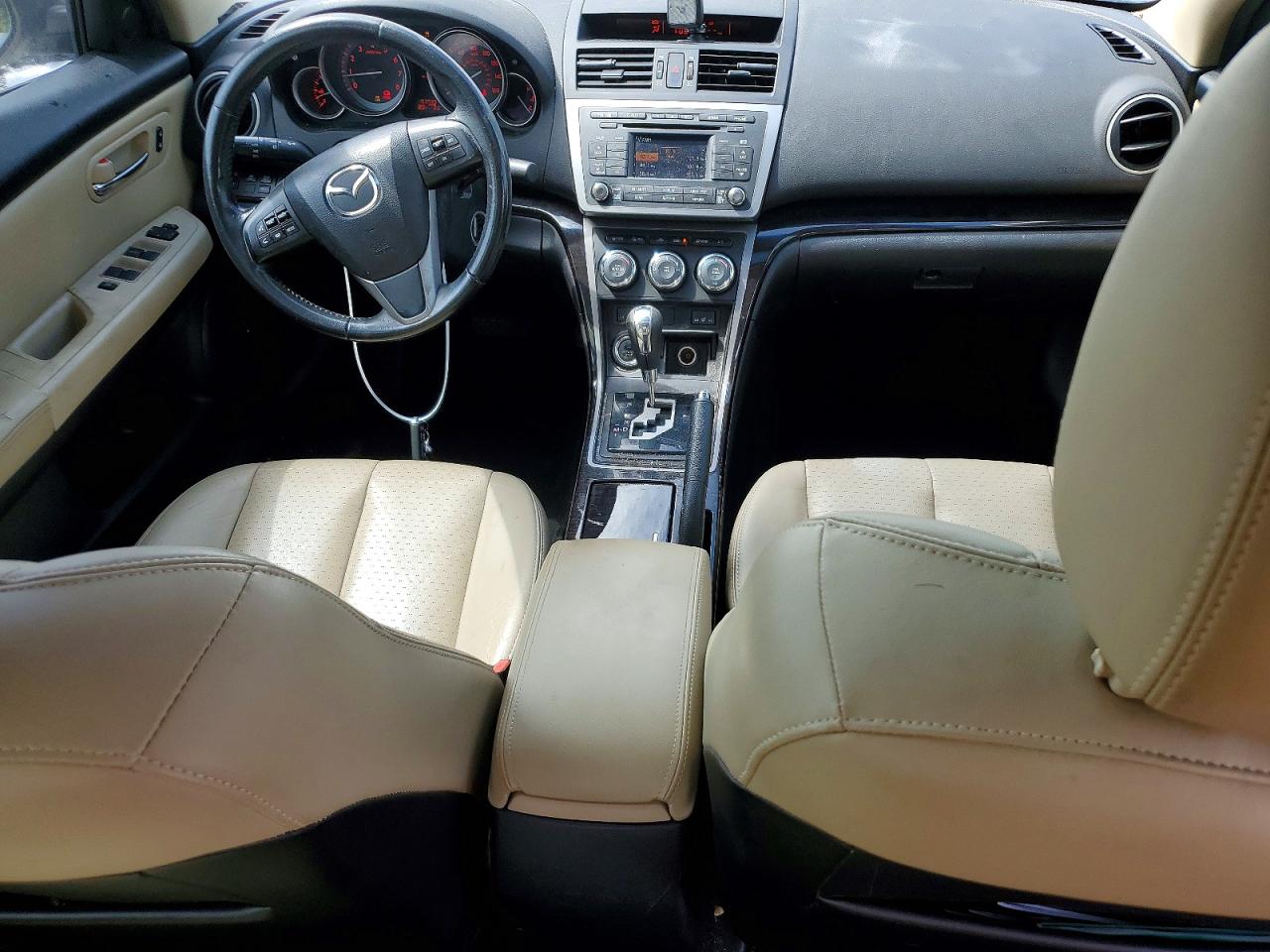 2013 Mazda 6 Grand Touring White vin: 1YVHZ8CB0D5M09381