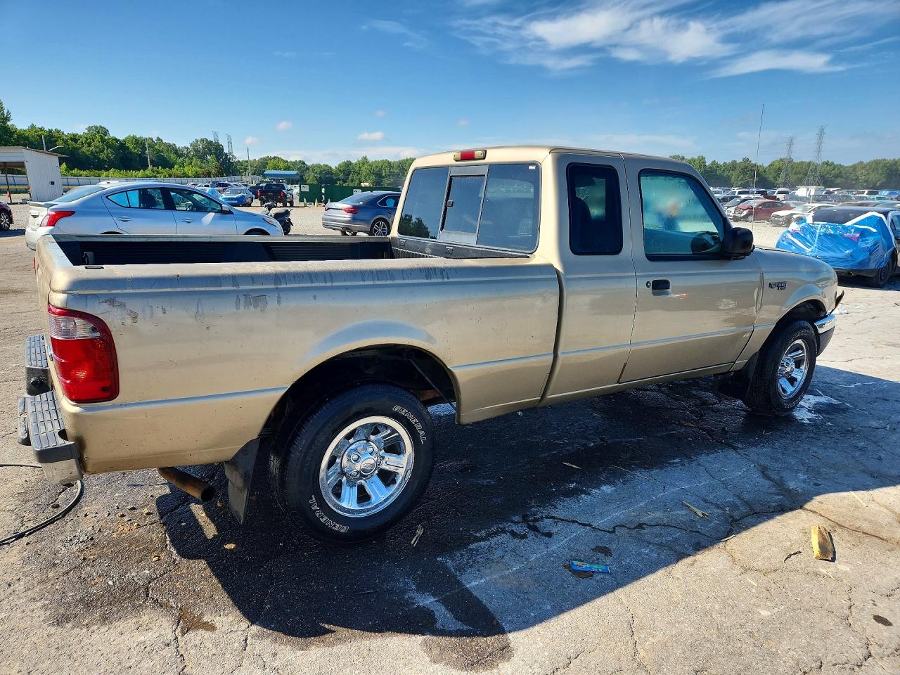 2001 Ford Ranger Super Cab Beige vin: 1FTYR14V01PB73322