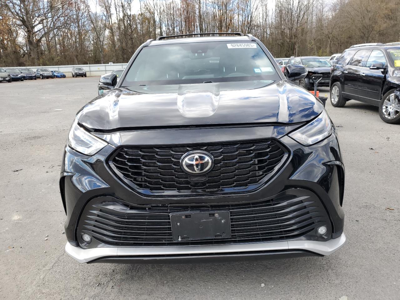 2022 Toyota Highlander Xse Black vin: 5TDLZRBHXNS257536