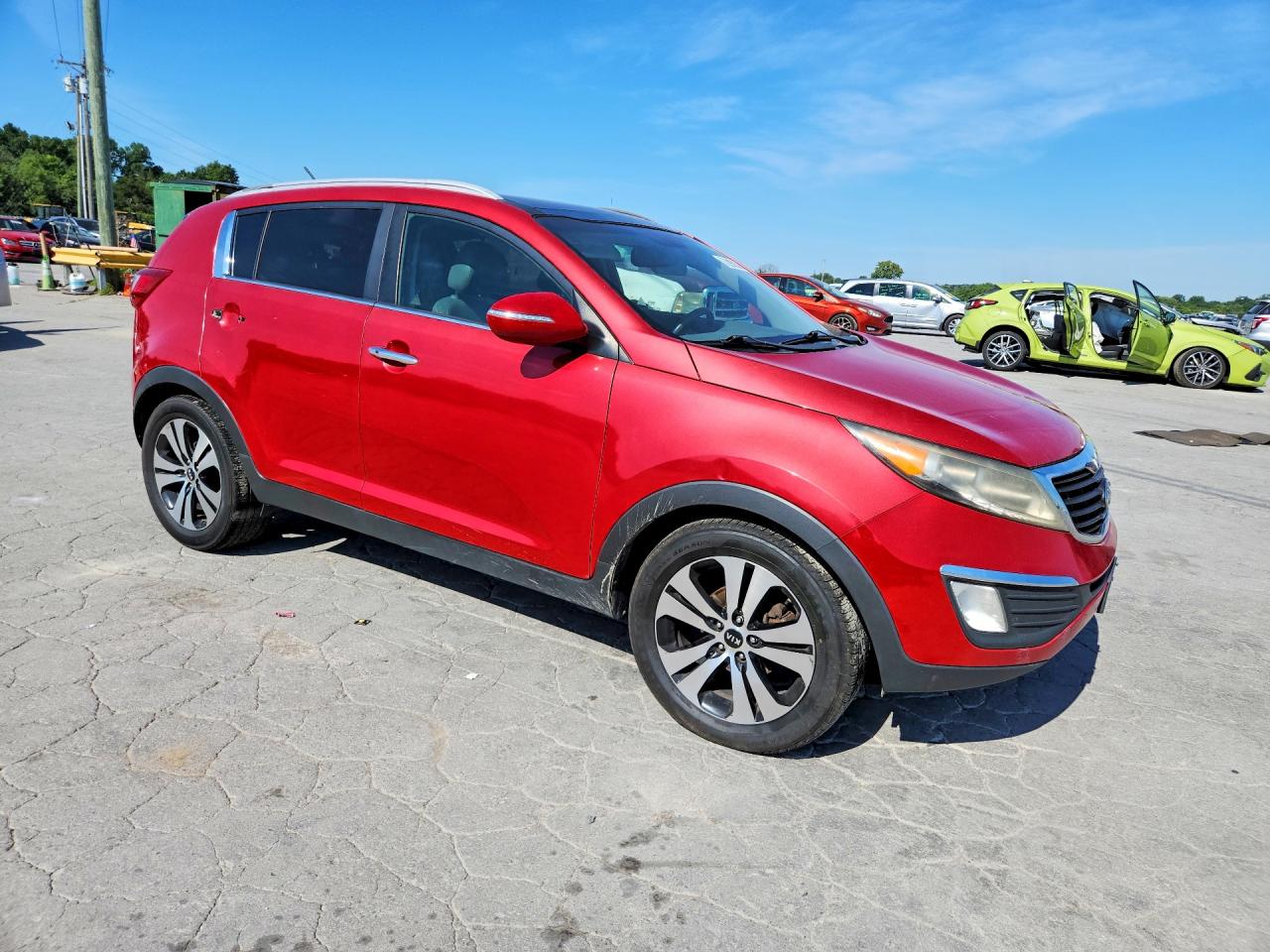 2011 Kia Sportage Ex Red vin: KNDPC3A21B7072195