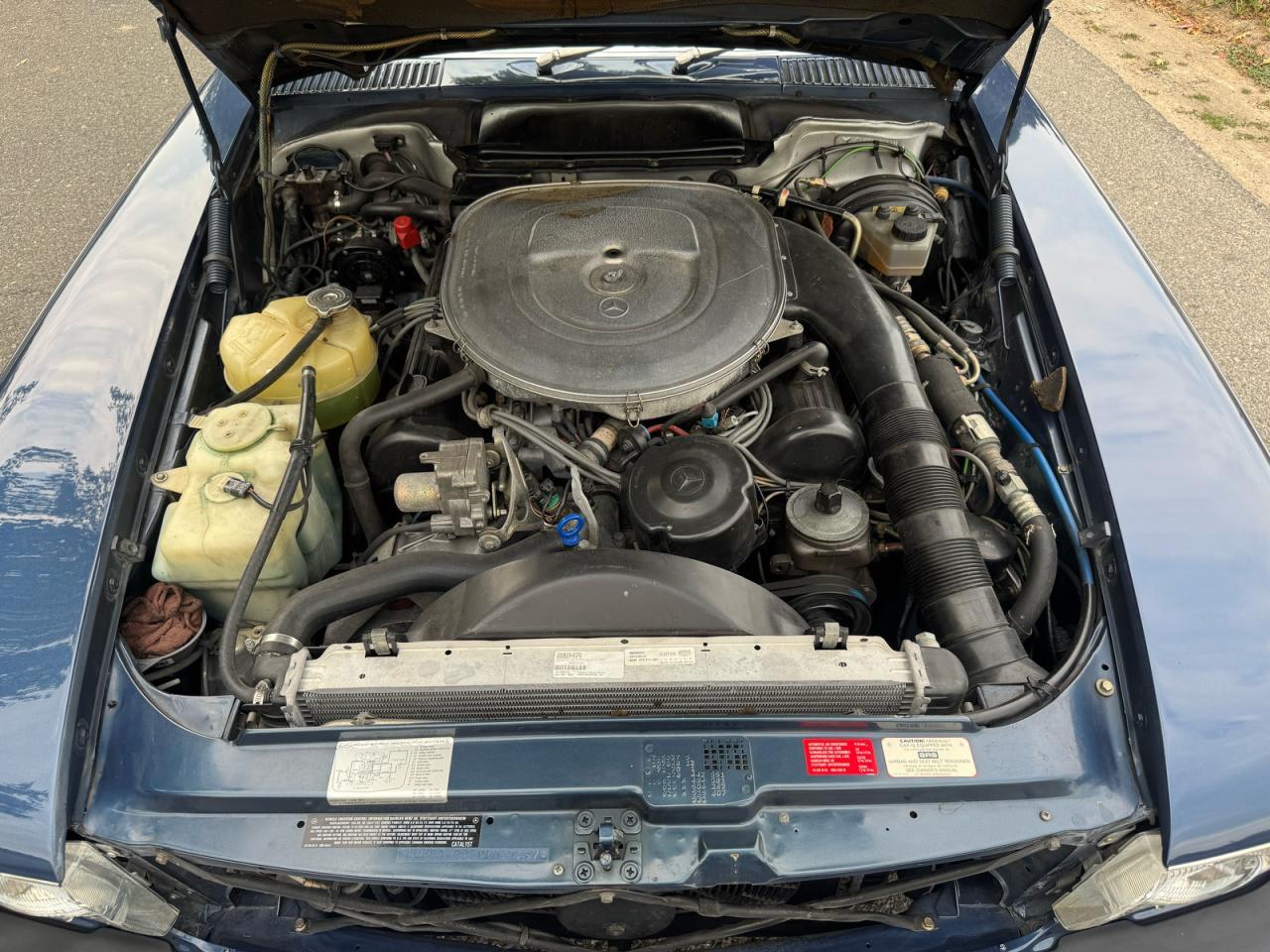 1987 Mercedes-benz 560 Sl Blue vin: WDBBA48D3HA057267