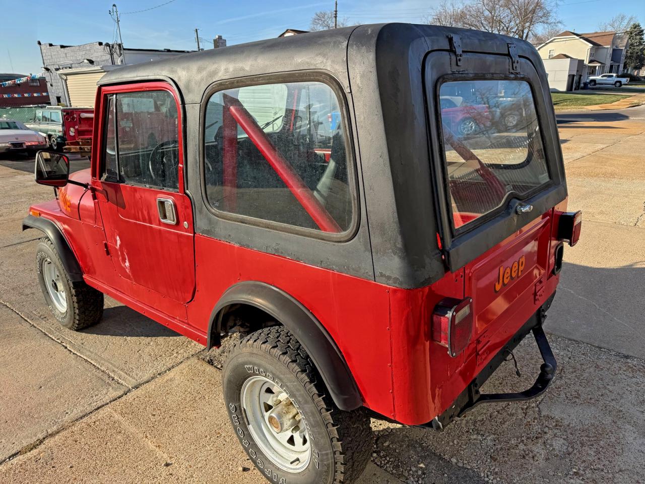 1985 Jeep Jeep Cj7 Red vin: 1JCCF87A1FT034351