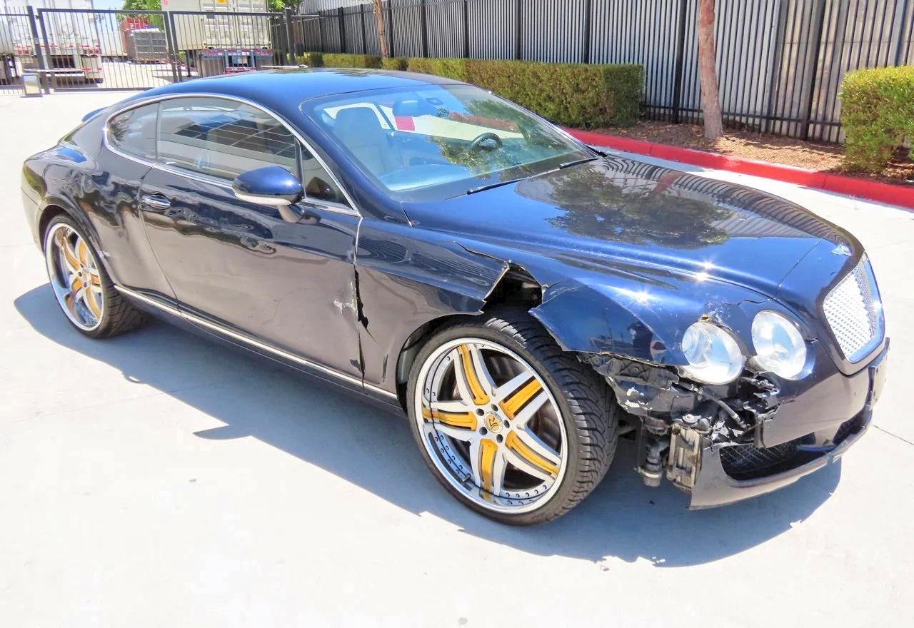 2006 Bentley Continental Gt Синий vin: SCBCR63W56C037674