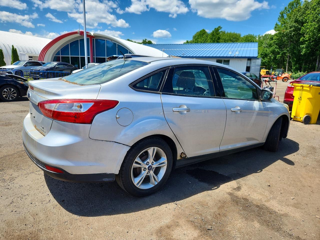 2014 Ford Focus Se Silver vin: 1FADP3F26EL304808