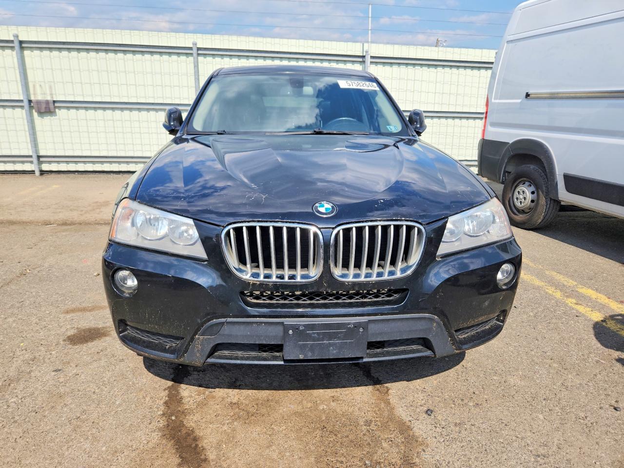 2013 Bmw X3 Xdrive28i Black vin: 5UXWX9C50D0A21956