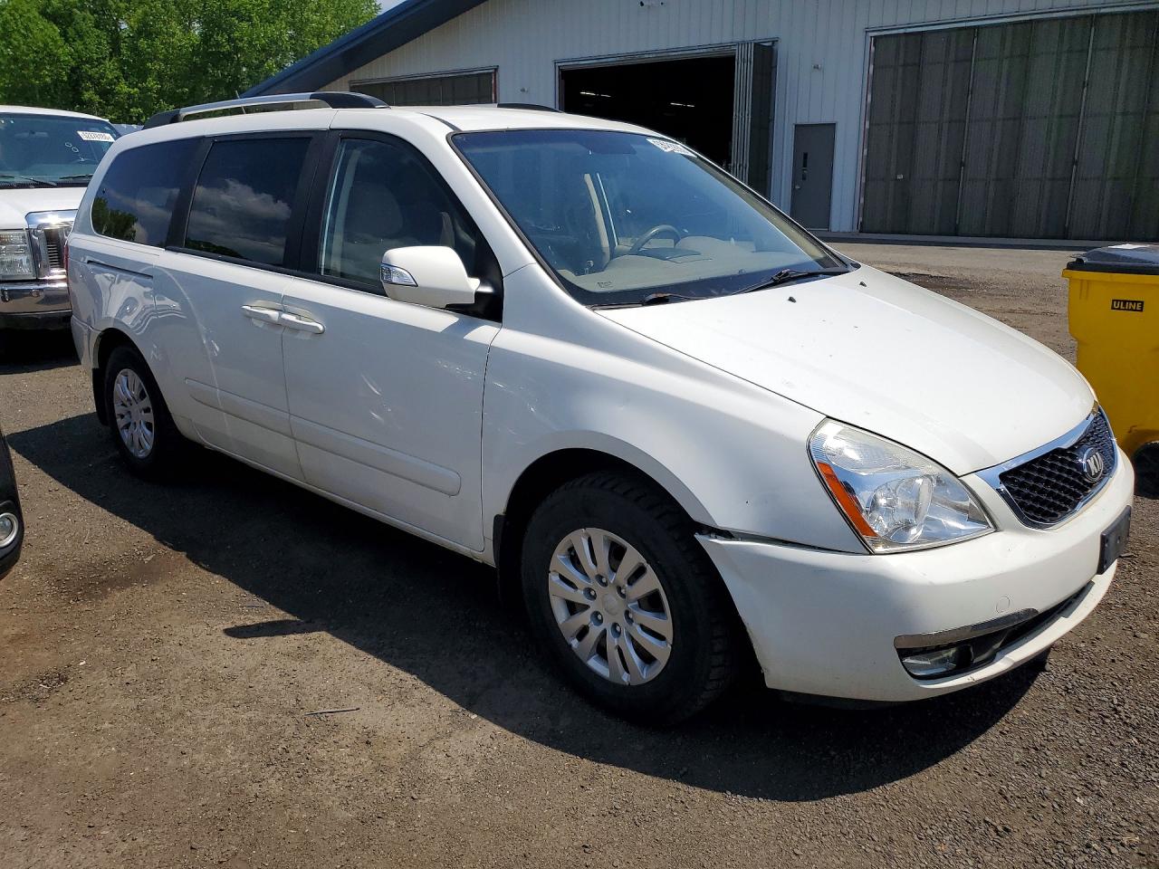 2014 Kia Sedona Lx Белый vin: KNDMG4C78E6539533