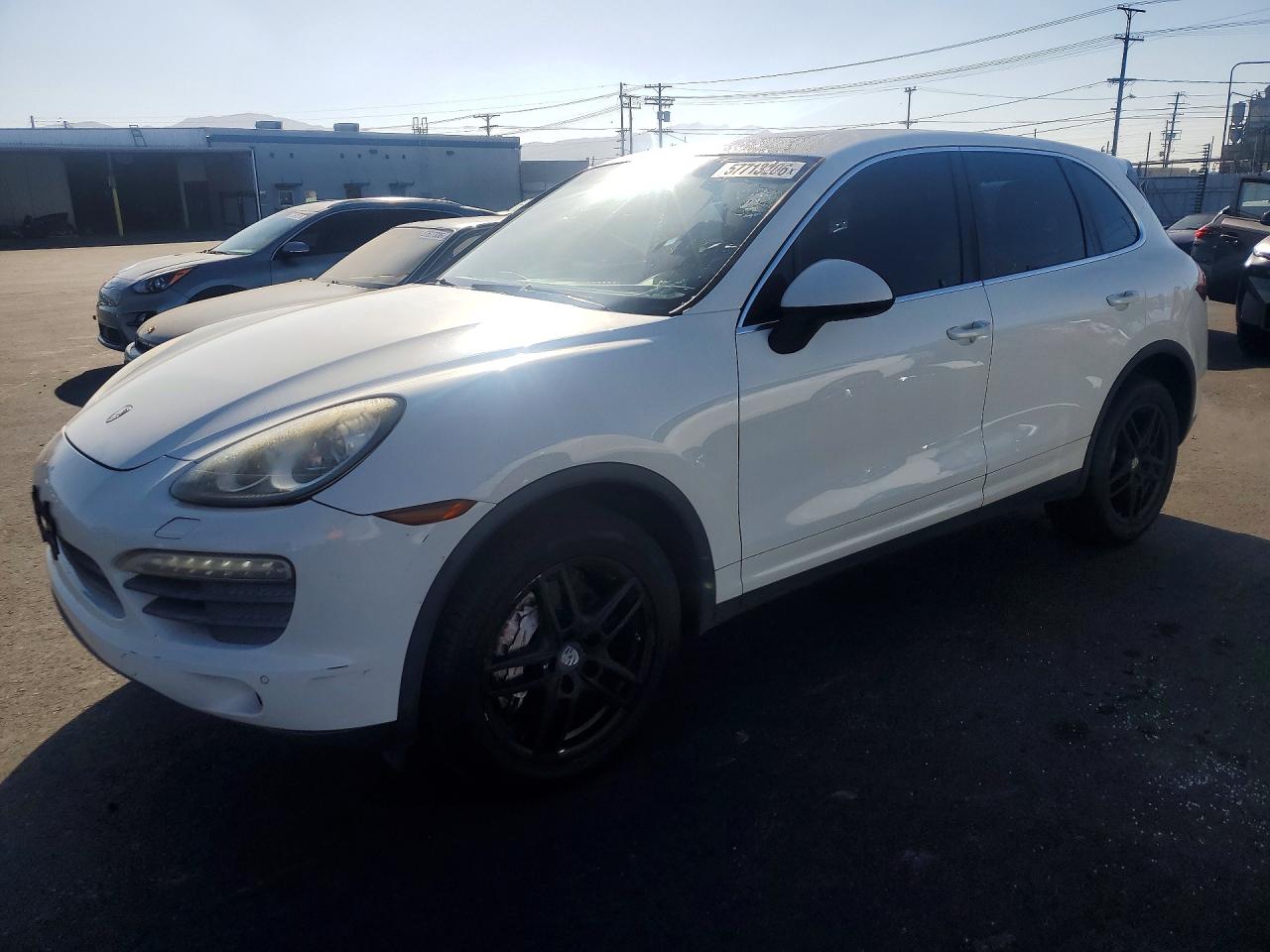 2011 Porsche Cayenne S White vin: WP1AB2A25BLA42058