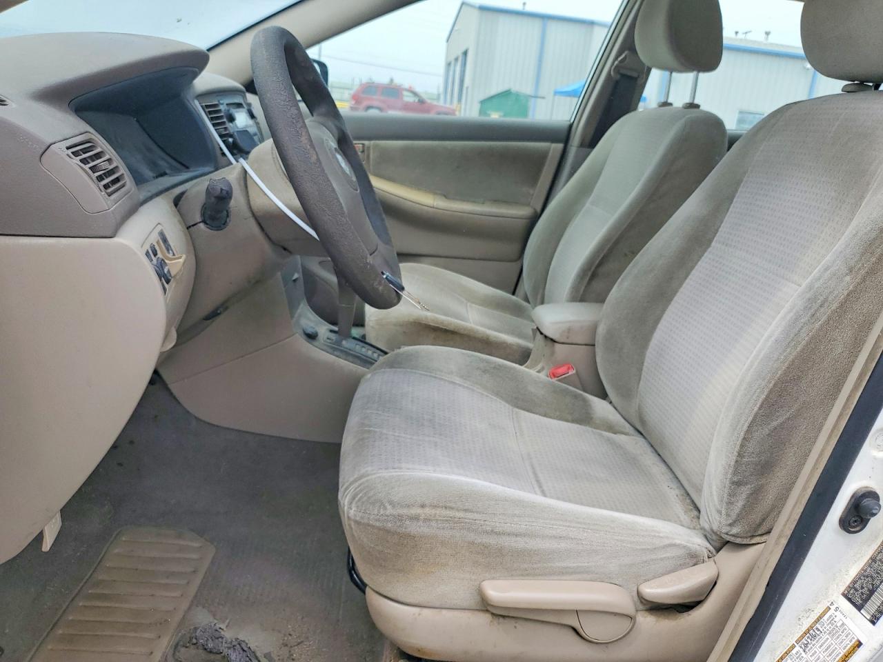 2007 Toyota Corolla Ce White vin: JTDBR32E570122629