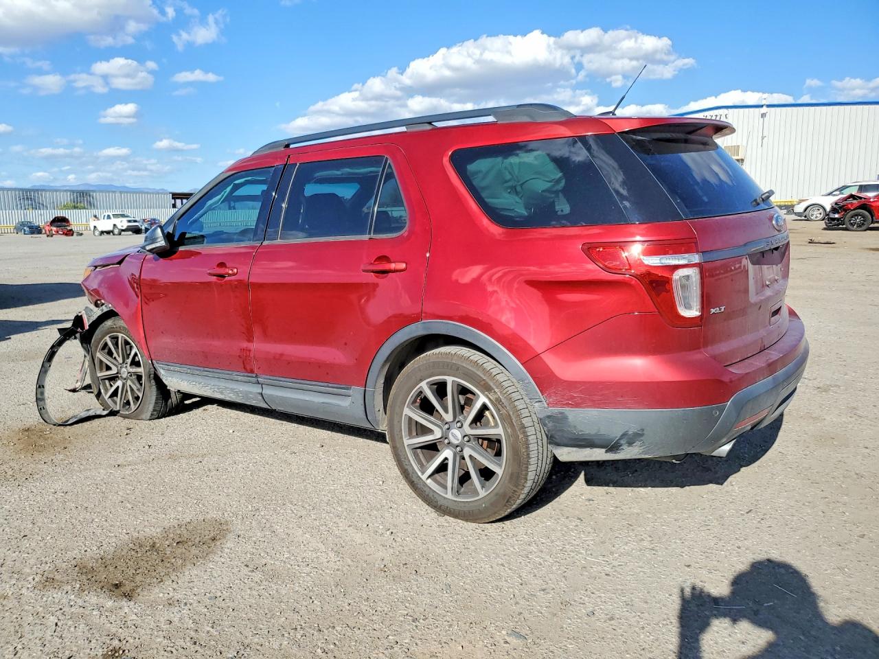 2015 Ford Explorer Xlt Red vin: 1FM5K7D8XFGC25515
