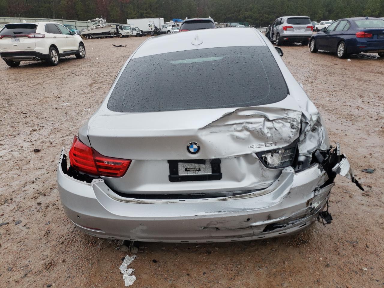 2015 Bmw 428 I Gran Coupe Silver vin: WBA4A5C50FD410153