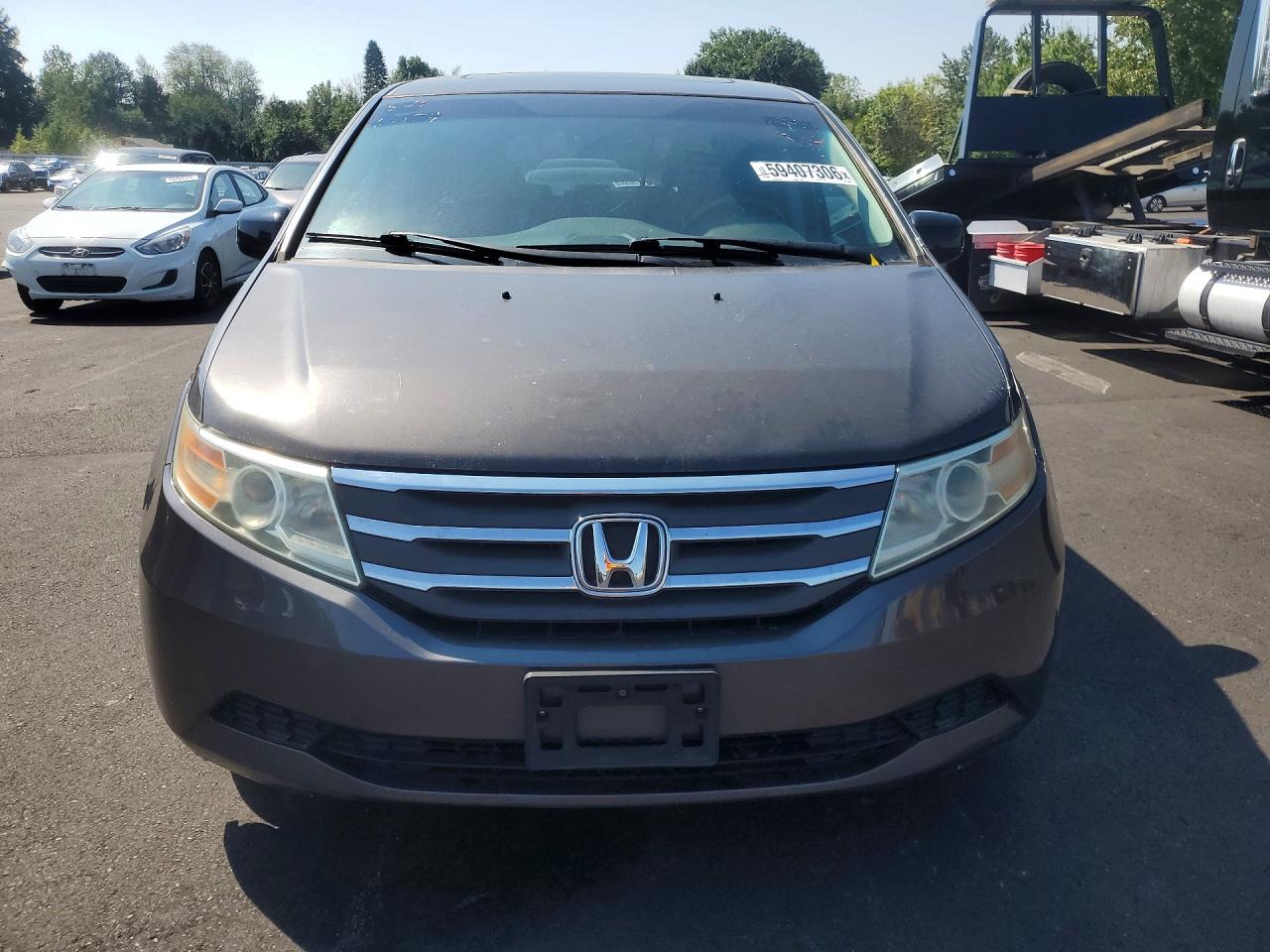 2012 Honda Odyssey Exl Gray vin: 5FNRL5H61CB128841