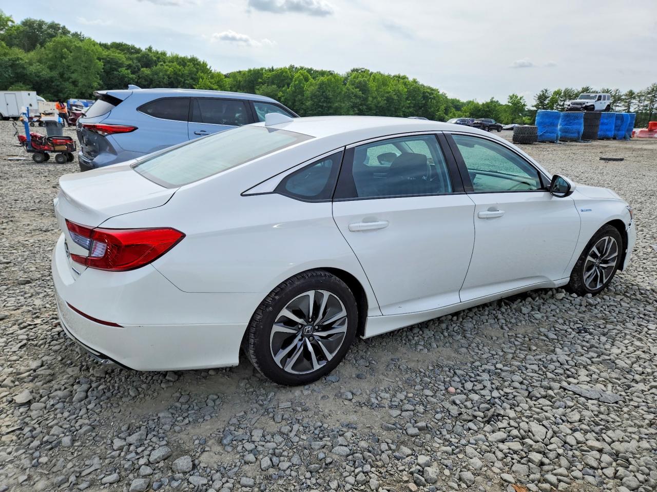 2020 Honda Accord Hybrid White vin: 1HGCV3F10LA002170