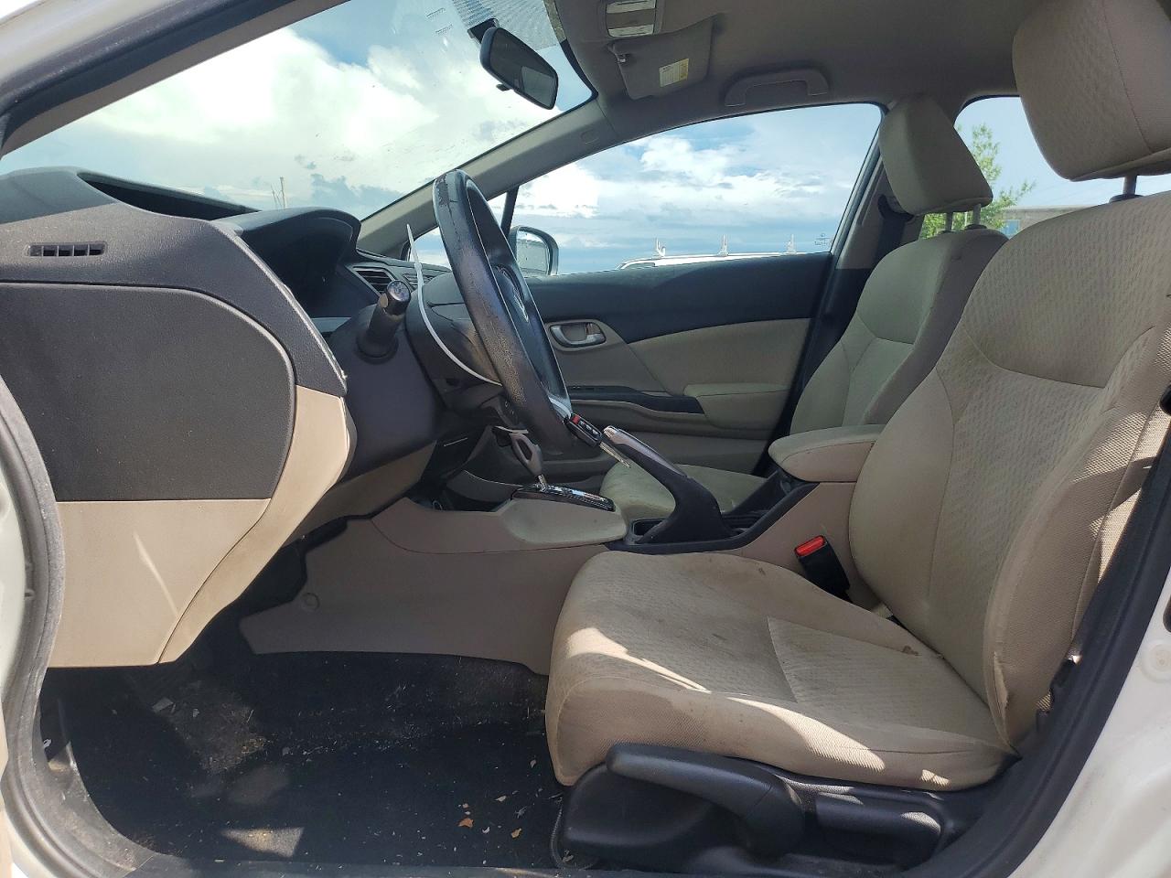2014 Honda Civic Lx Белый vin: 19XFB2F50EE244880