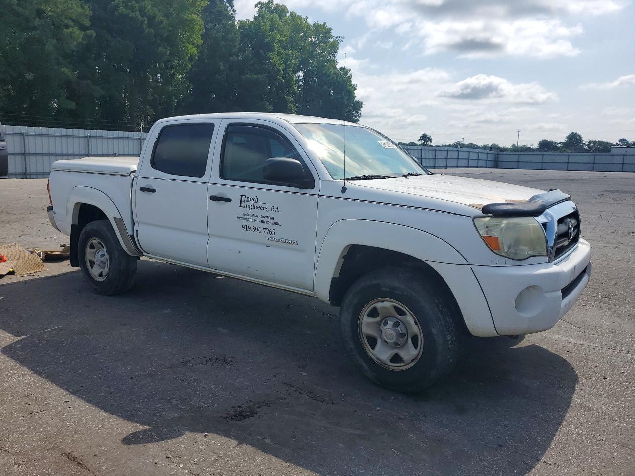 2007 Toyota Tacoma Double Cab Prerunner Белый vin: 3TMJU62N07M049680