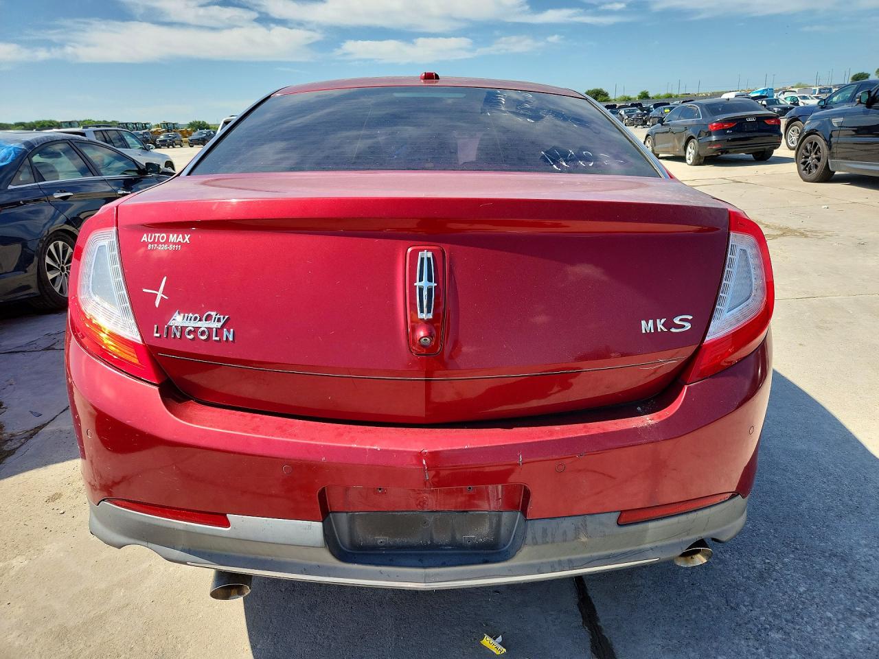 2013 Lincoln Mks Red vin: 1LNHL9DK1DG605373
