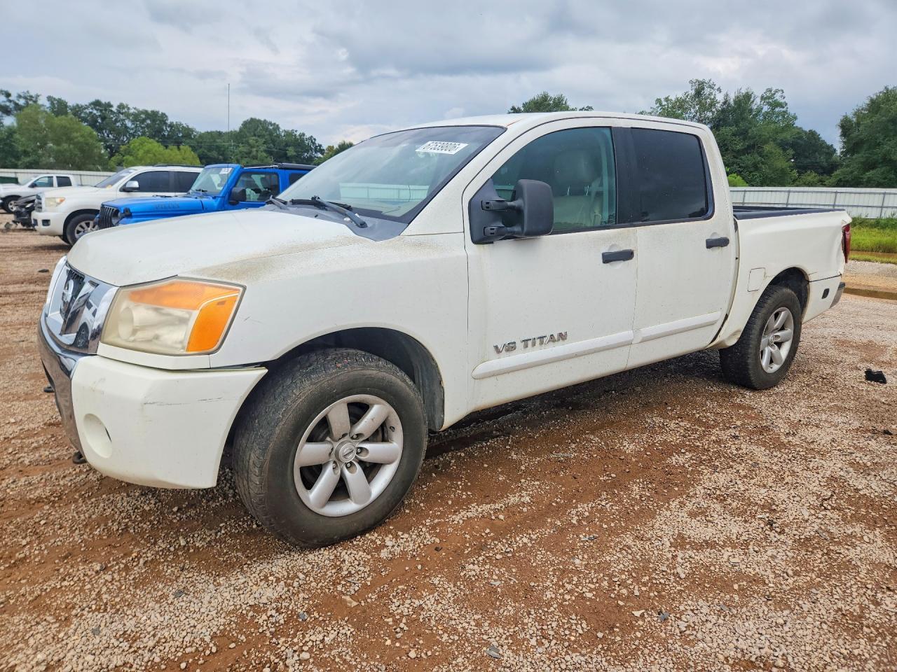 2009 Nissan Titan Xe Ffv White vin: 1N6BA07D69N316529