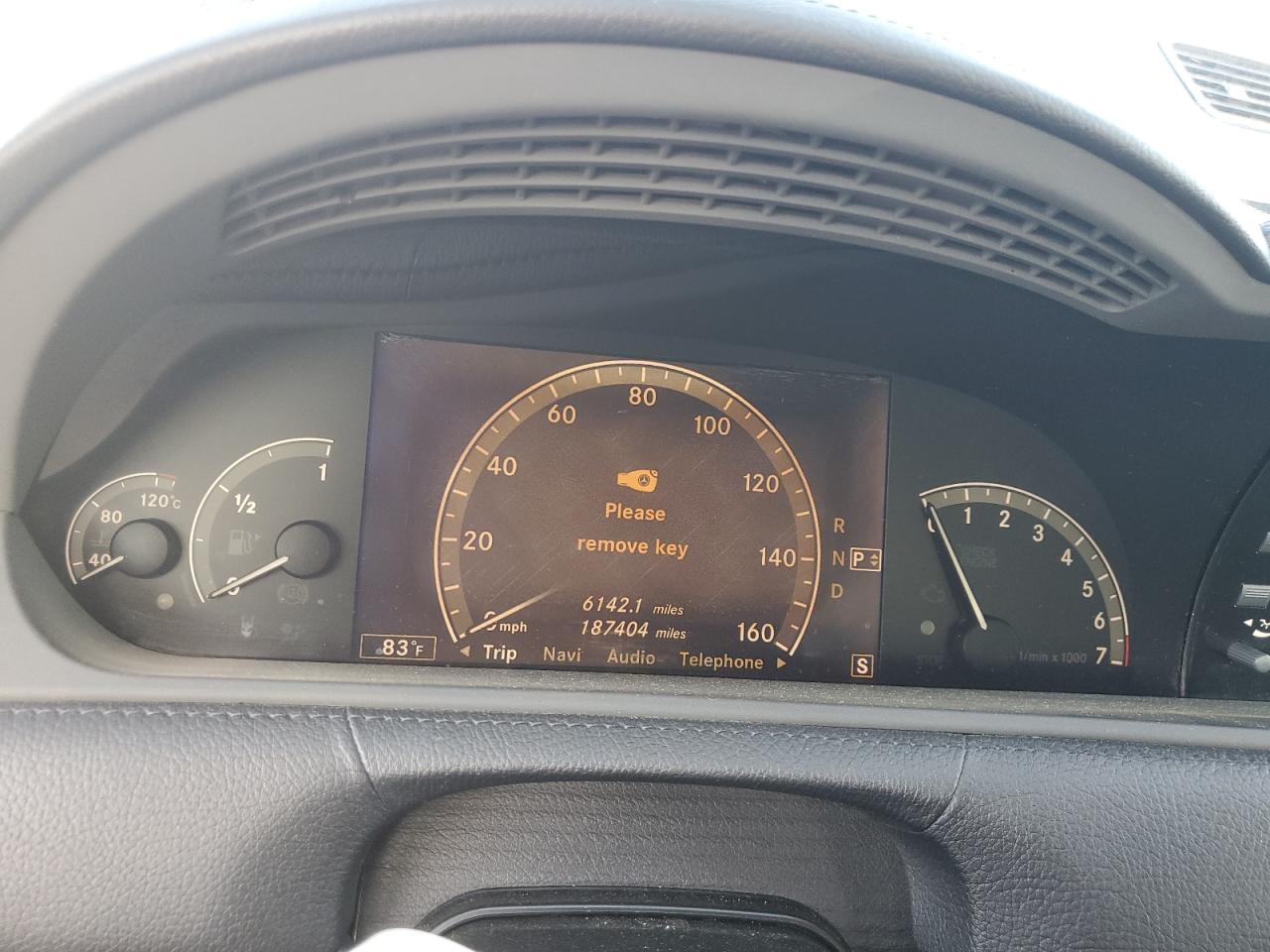 2007 Mercedes-benz Cl 550 Black vin: WDDEJ71X47A005025