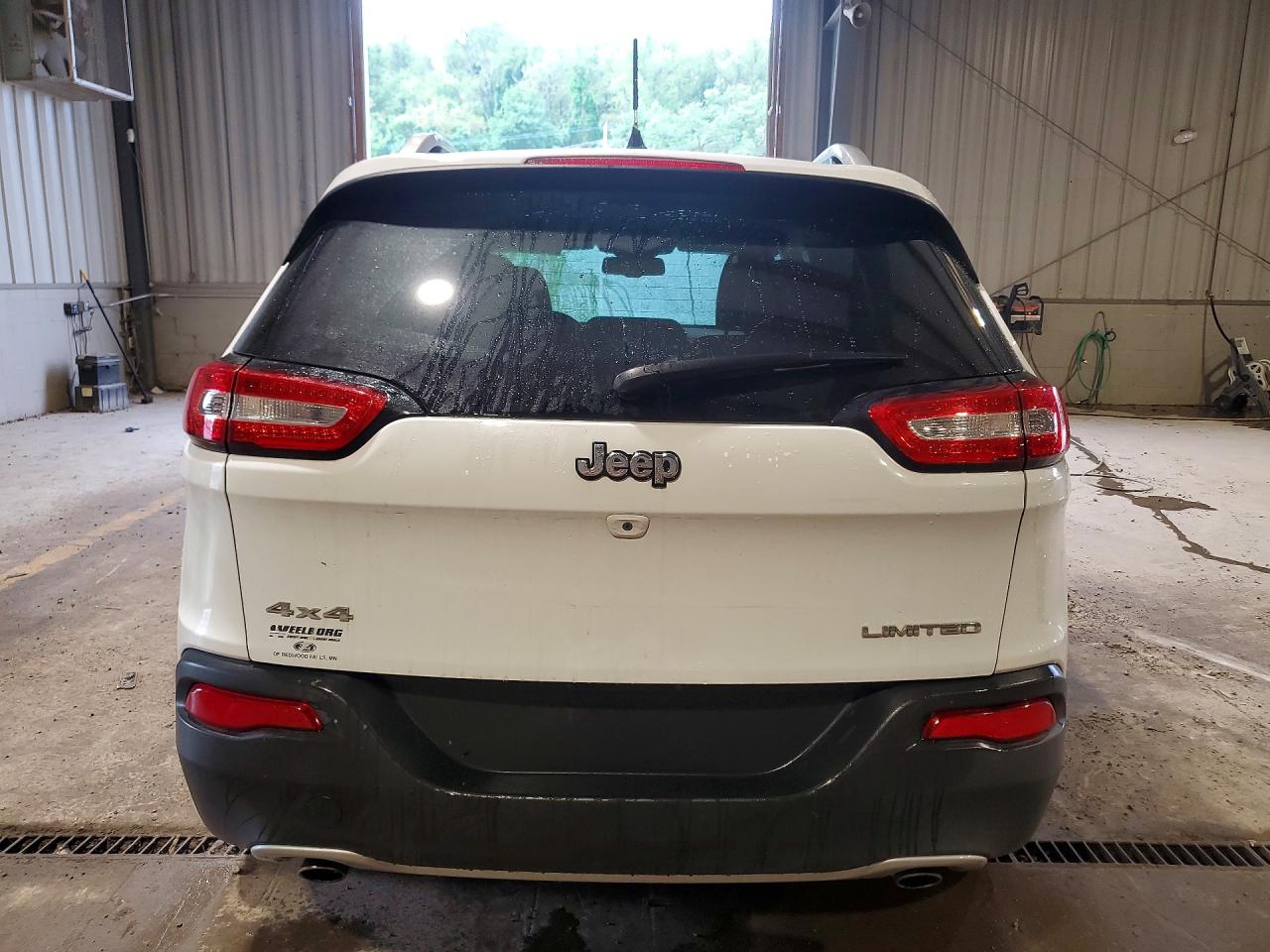 2014 Jeep Cherokee Limited White vin: 1C4PJMDS4EW296241