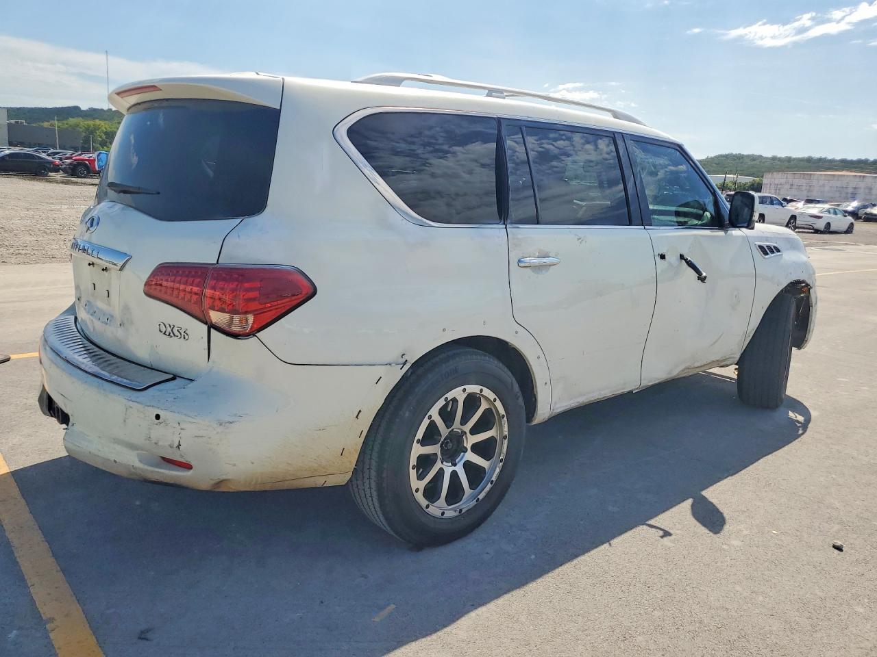 2011 Infiniti Qx56 Base White vin: JN8AZ2NE1B9006161
