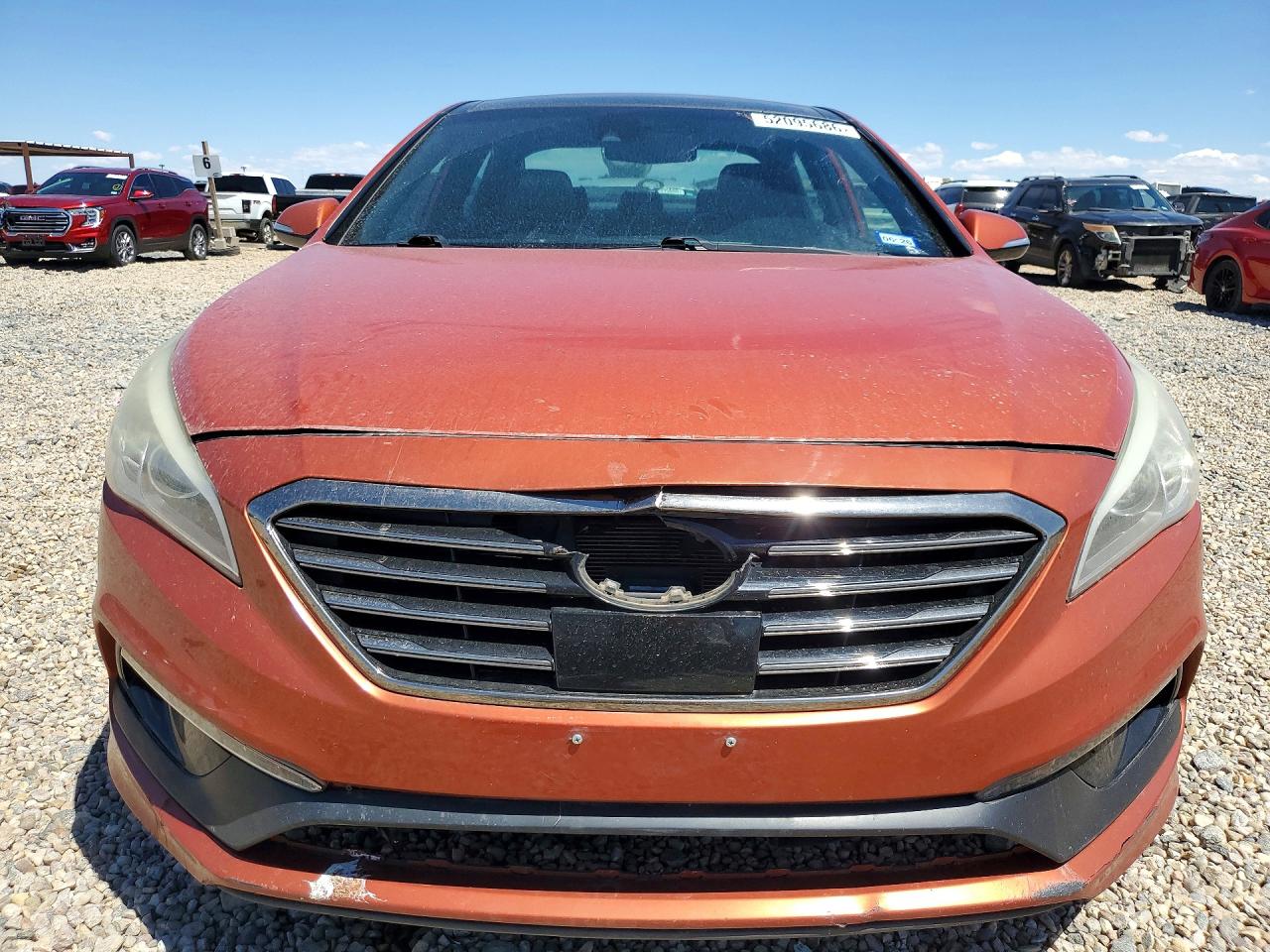 2015 Hyundai Sonata Limited 2.0t Orange vin: 5NPE34AB2FH146383