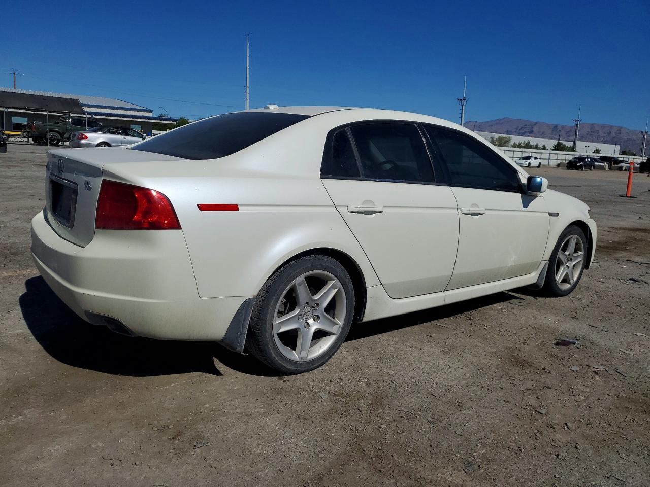 2005 Acura Tl White vin: 19UUA66215A062083