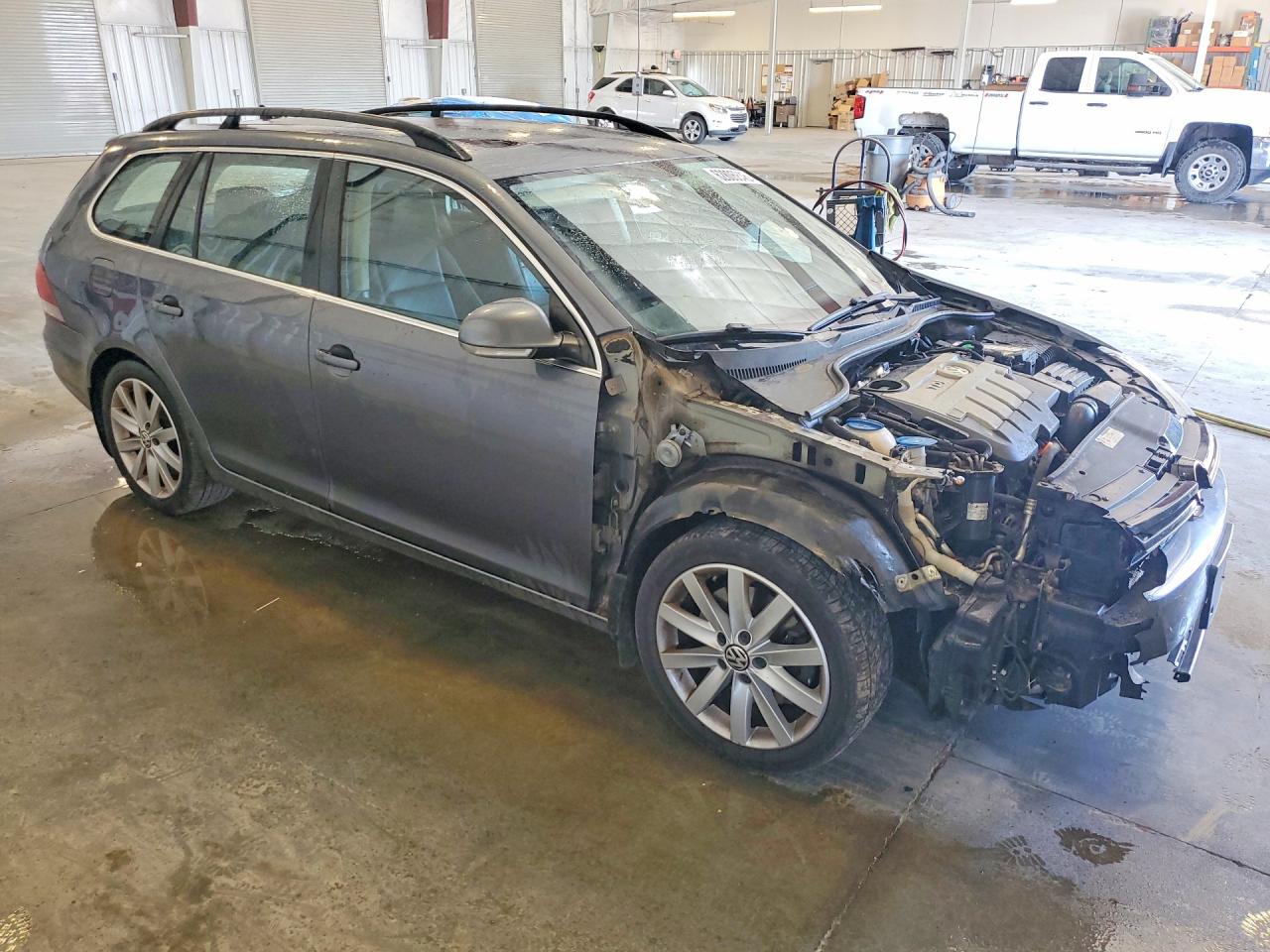 2012 Volkswagen Jetta Tdi Gray vin: 3VWPL7AJ2CM709002