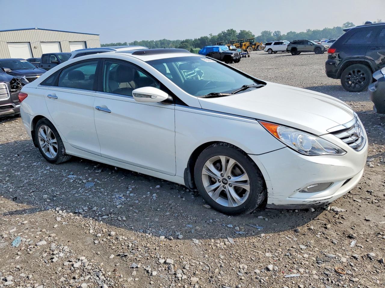 2011 Hyundai Sonata Limited White vin: 5NPEC4AC5BH275480