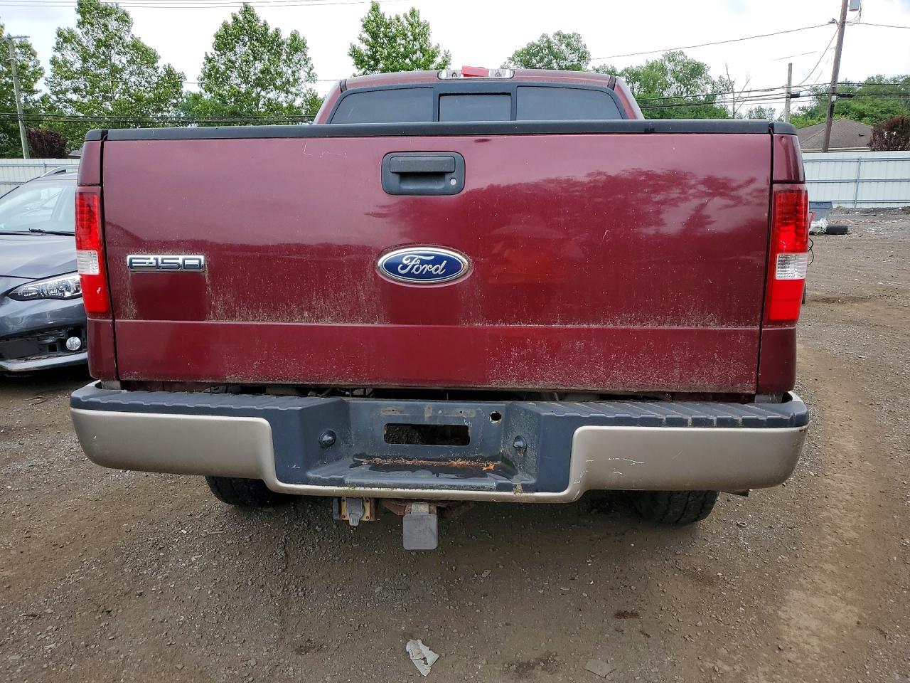 2005 Ford F150 Supercrew Burgundy vin: 1FTPW14535FA87891