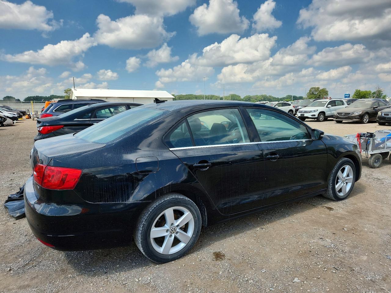 2013 Volkswagen Jetta Tdi Black vin: 3VW3L7AJ0DM408857