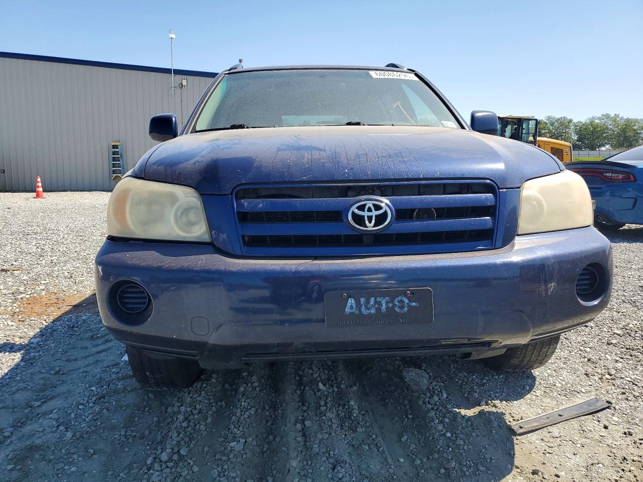 2007 Toyota Highlander Base Blue vin: JTEEP21A570216338