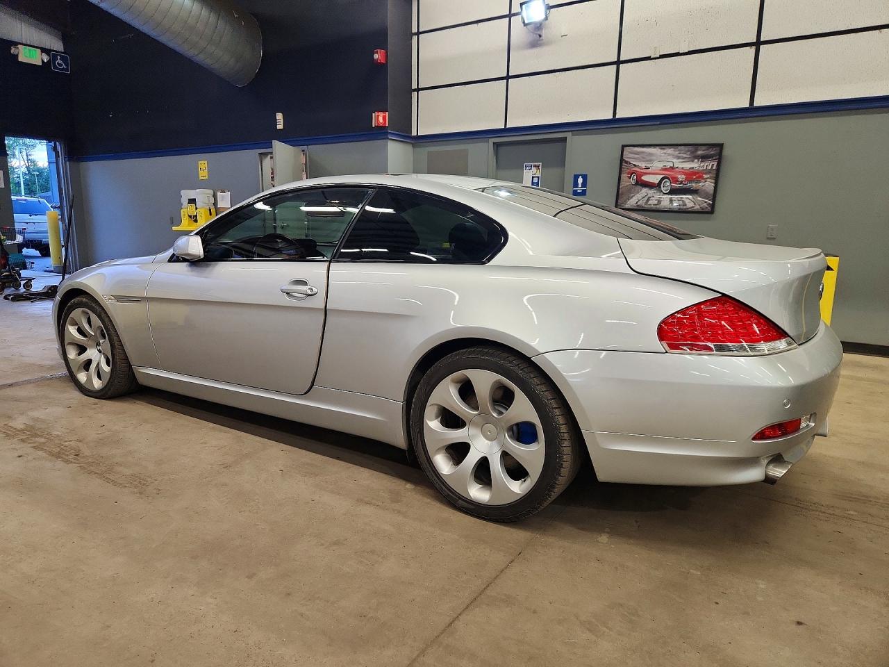 2007 Bmw 650 I Silver vin: WBAEH13577CR52253