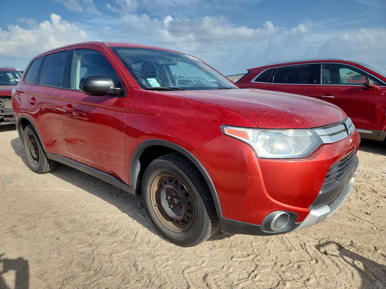 2015 Mitsubishi Outlander Es Red vin: JA4AD2A31FZ003694