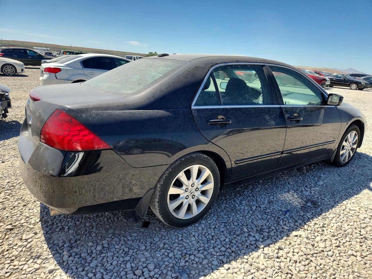 2007 Honda Accord Ex Черный vin: 1HGCM66567A038930