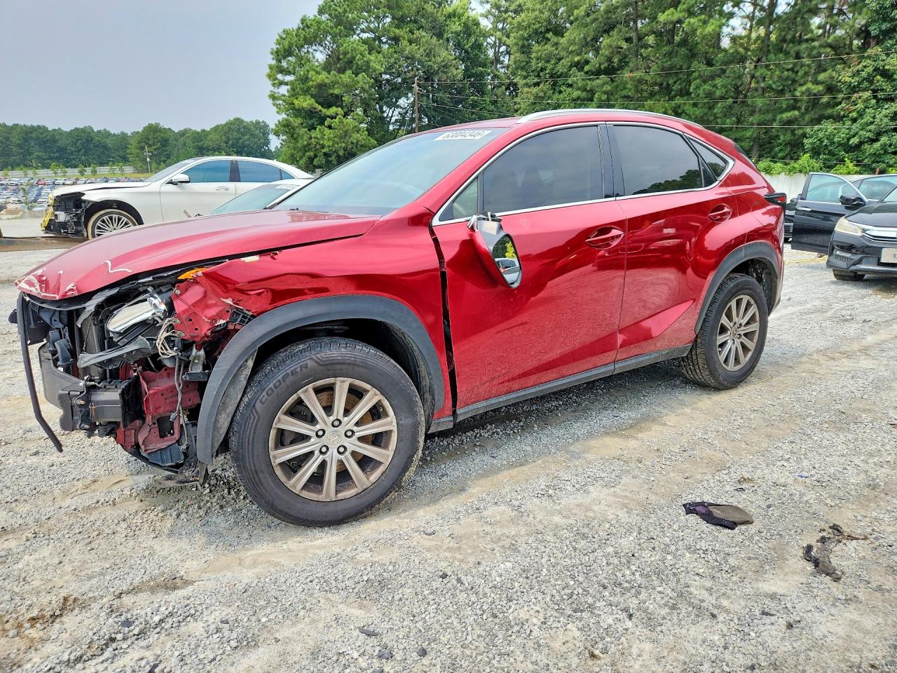 2015 Lexus Nx 200t Red vin: JTJYARBZ9F2019575
