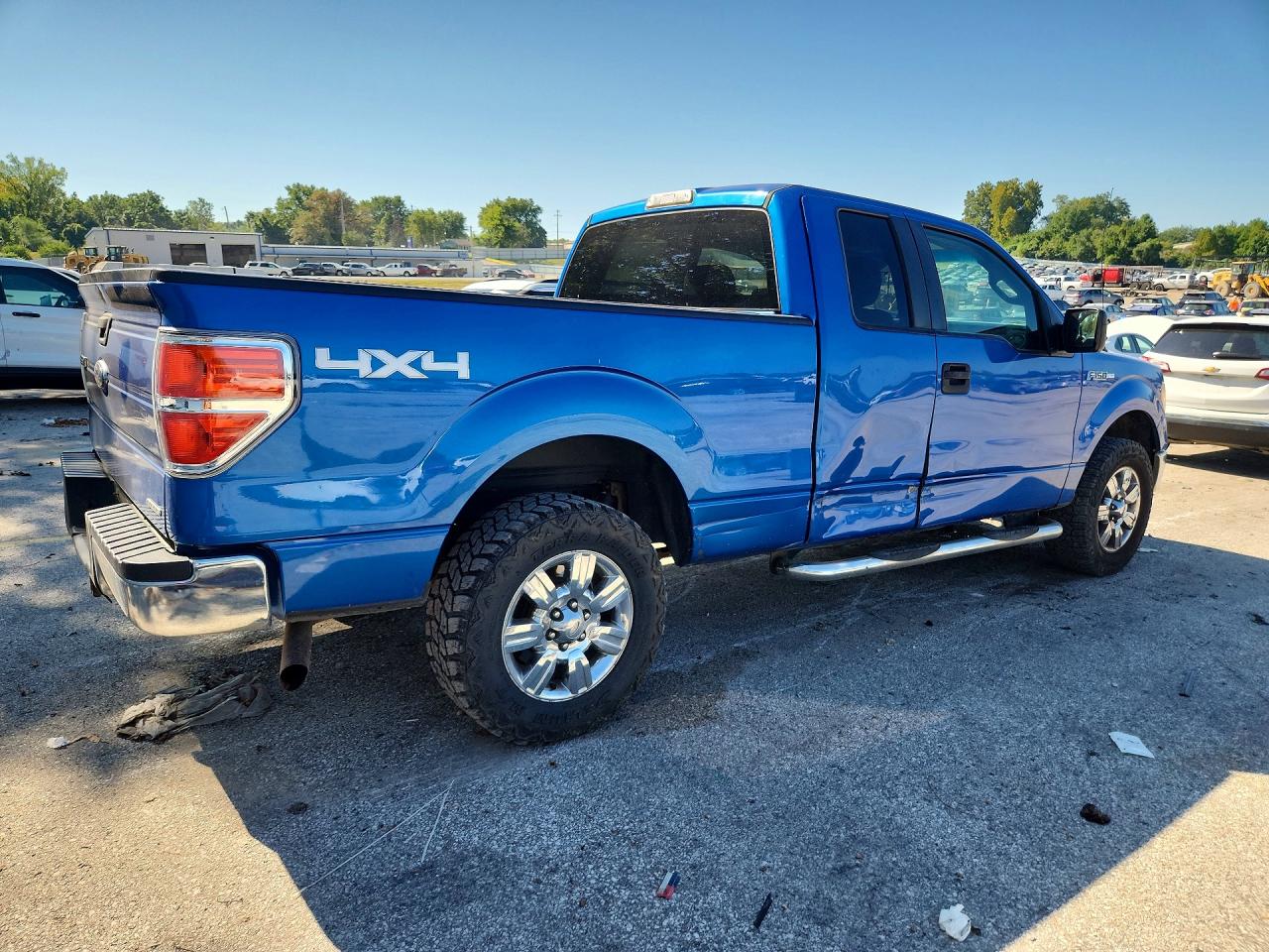 2013 Ford F150 Super Cab Blue vin: 1FTFX1EF5DFD71666