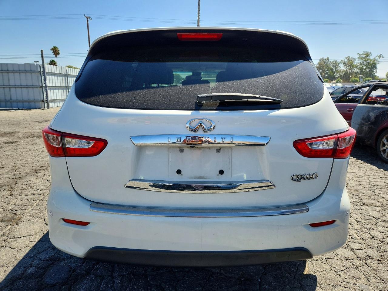 2014 Infiniti Qx60 Base White vin: 5N1AL0MM8EC514219