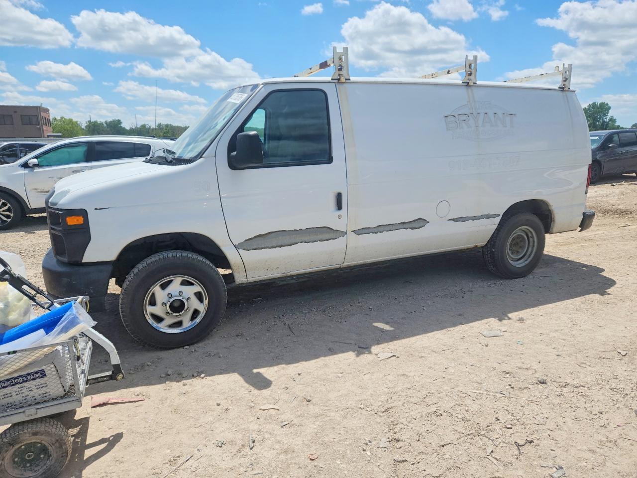 2013 Ford Econoline E150 Van White vin: 1FTNE1EW1DDA01442