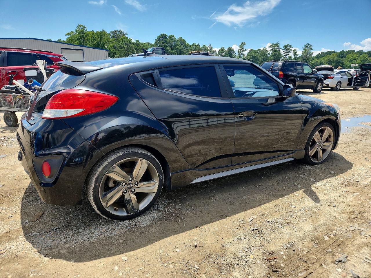 2015 Hyundai Veloster Turbo R-spec Черный vin: KMHTC6AE6FU232214