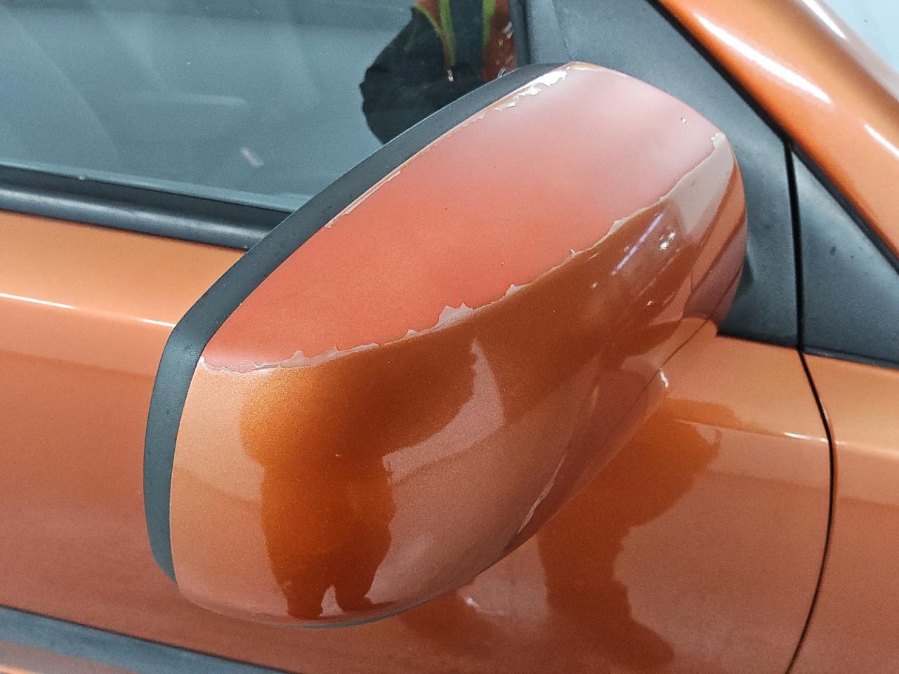 2009 Kia Rio5 Lx Orange vin: KNADE243896567101 Damage: Rf Mirror Cover, Oxidized, > 12 Inches