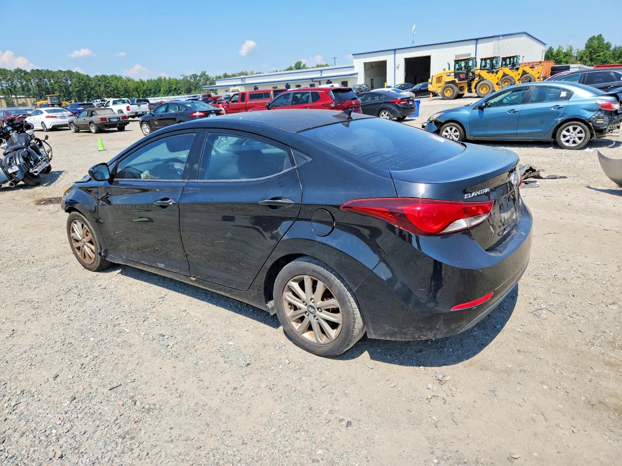 2014 Hyundai Elantra Se Black vin: 5NPDH4AE1EH471404