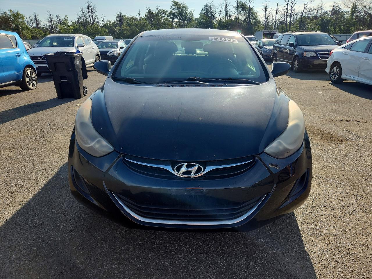 2011 Hyundai Elantra Gls Black vin: KMHDH4AEXBU089305