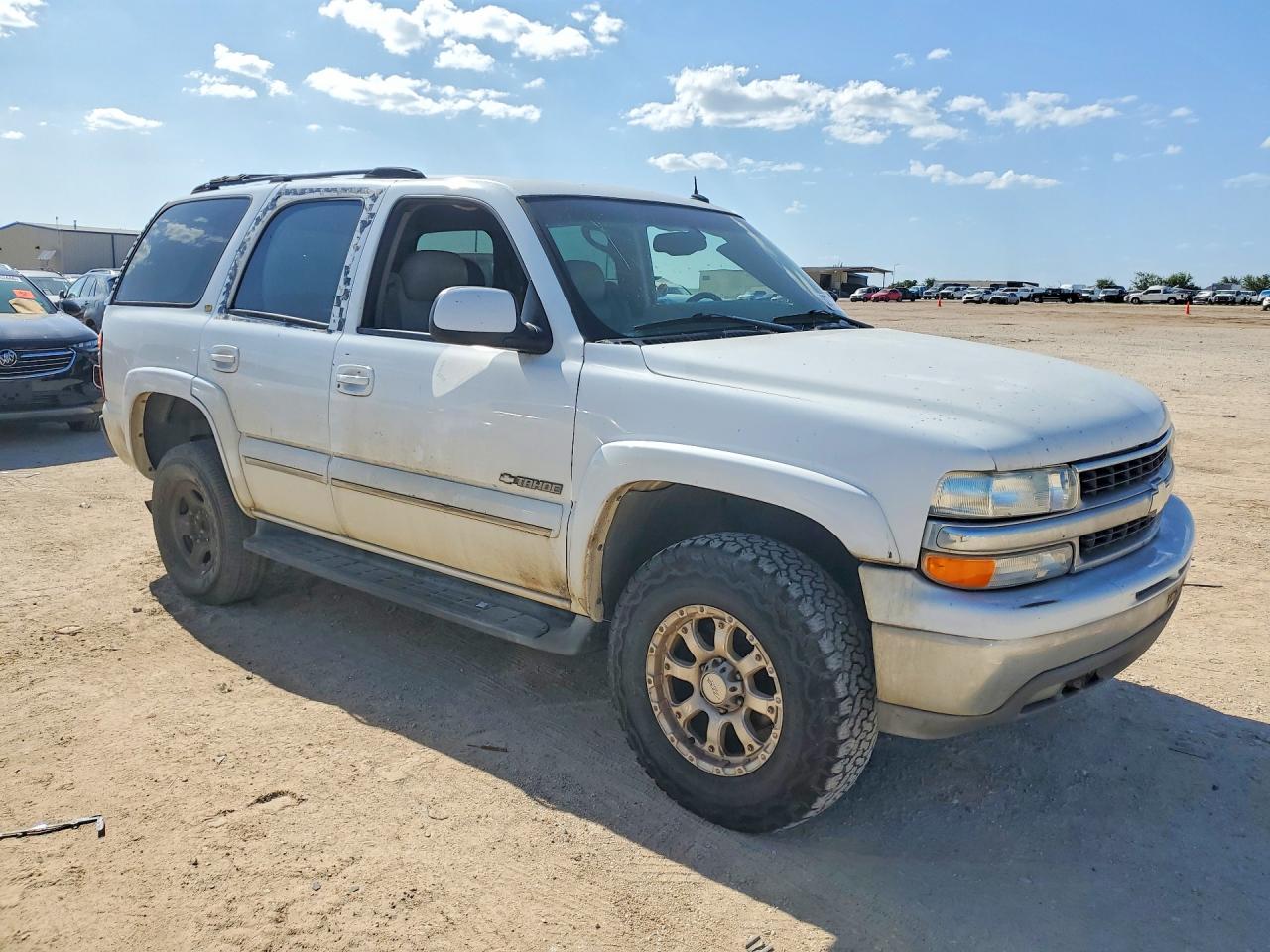 2003 Chevrolet Tahoe K1500 White vin: 1GNEK13Z03R135938