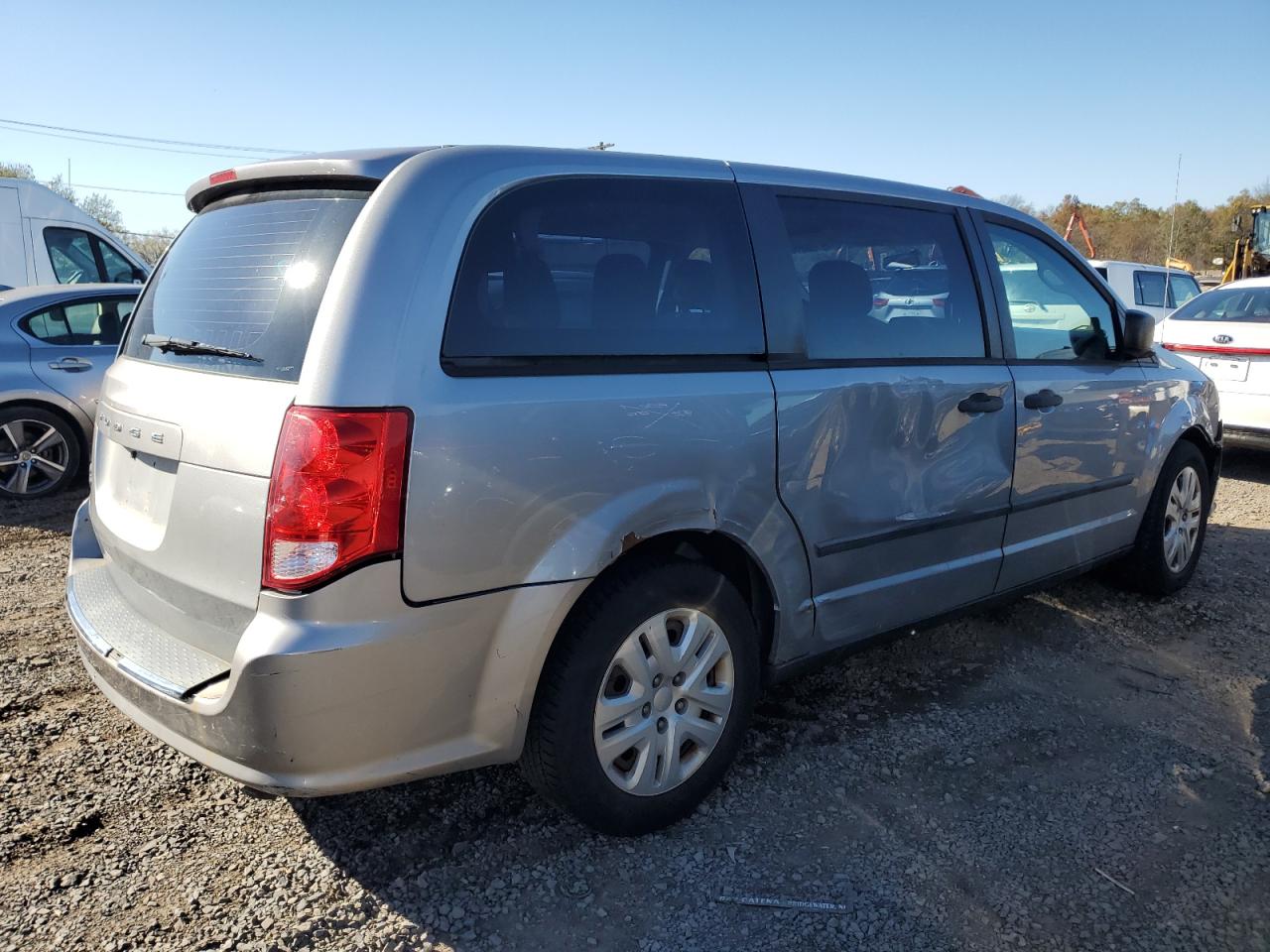 2014 Dodge Grand Caravan Se Silver vin: 2C4RDGBG5ER103734